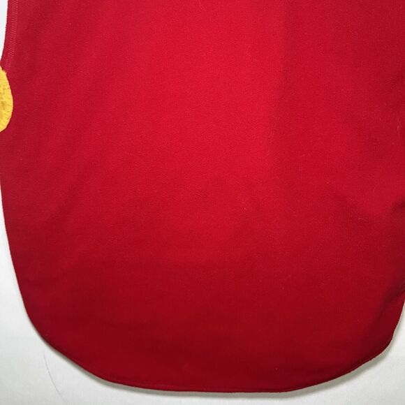 VTG American Eagle Active Sport Full Zip Fleece Vest Large Red Quilted Lining - Picture 15 of 16